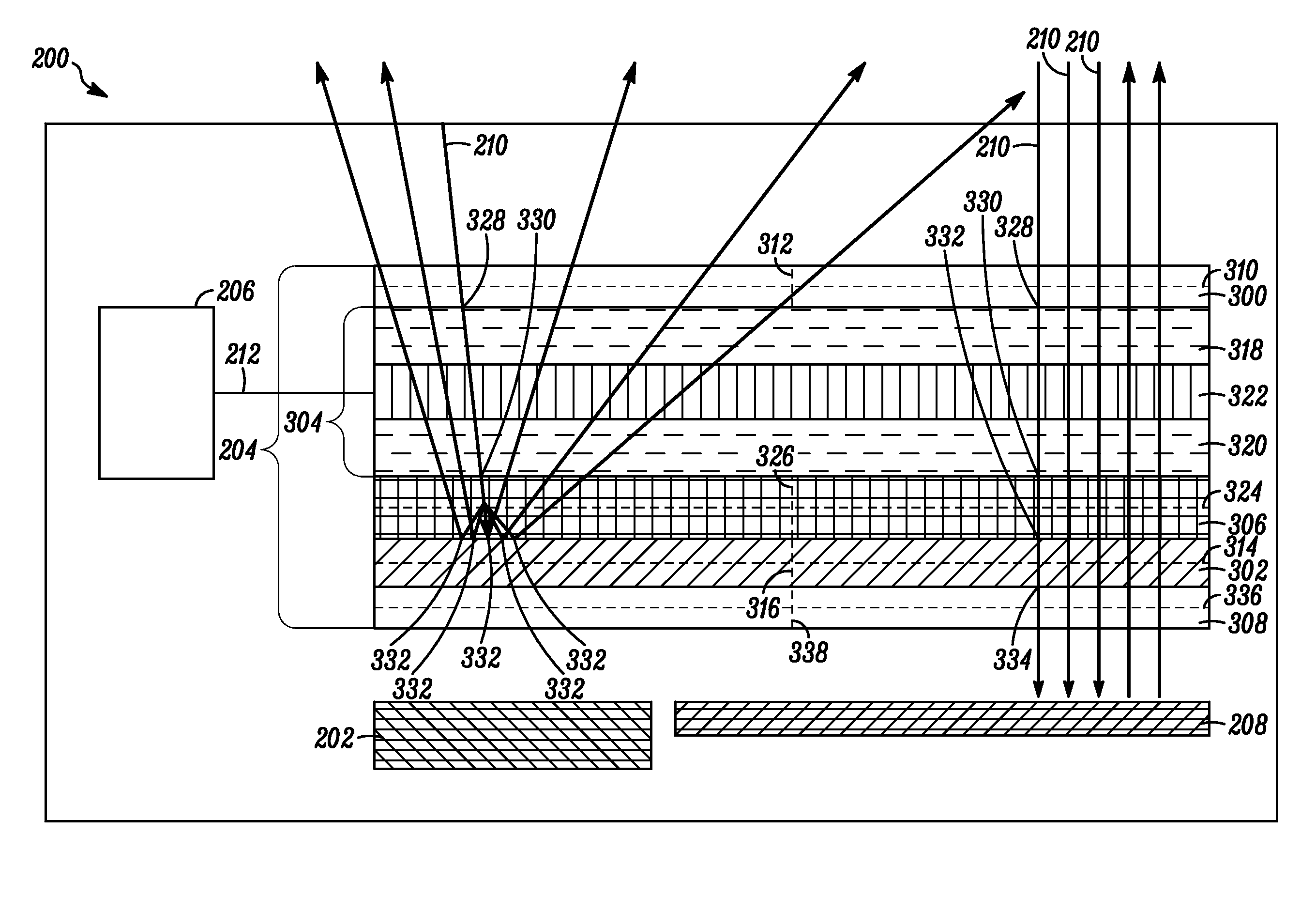 Electronic device and LC shutter for polarization-sensitive switching between transparent and diffusive states