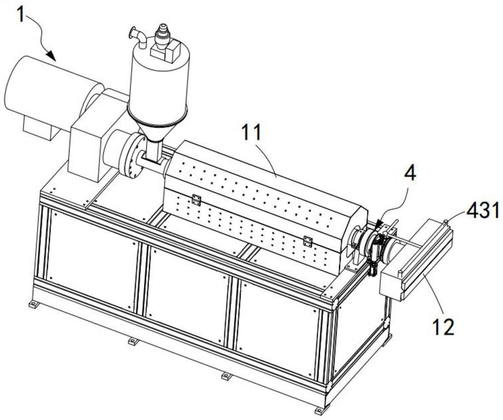 A production and processing system for absorbent melt-blown cloth