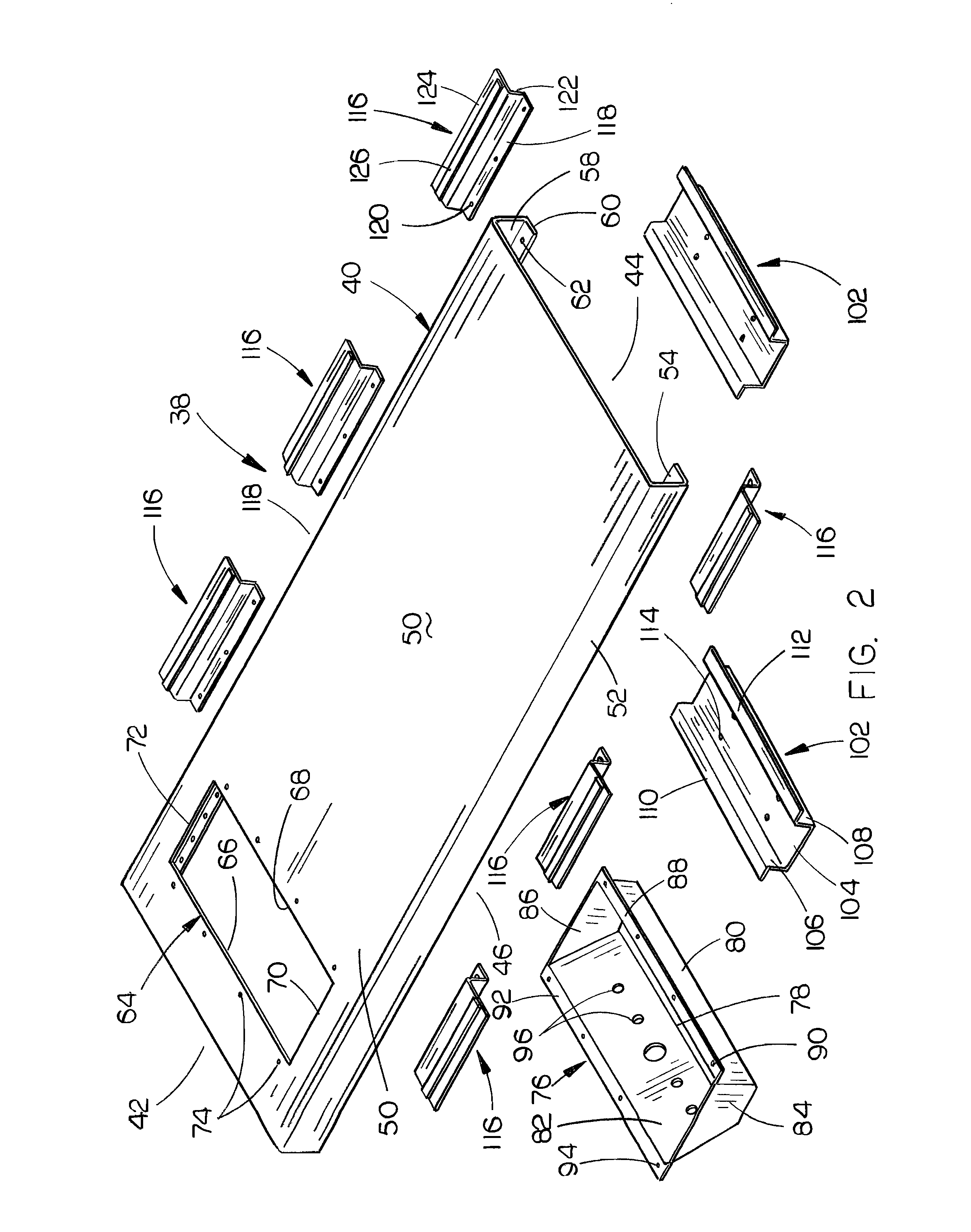 Deck plate for a truck chassis