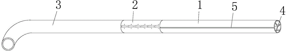 Drainage tube and flushing guide pipe