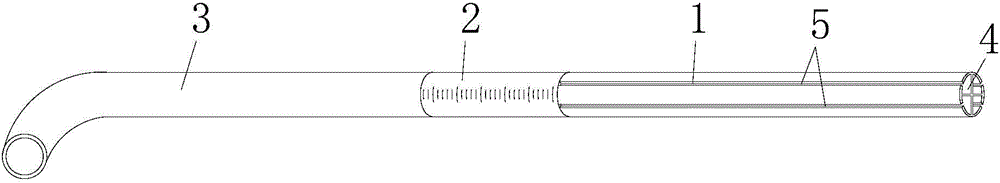 Drainage tube and flushing guide pipe