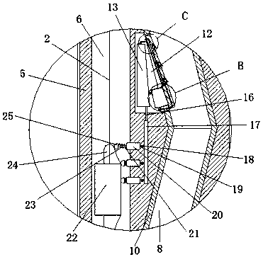 Garbage throwing device for high-rise residential buildings