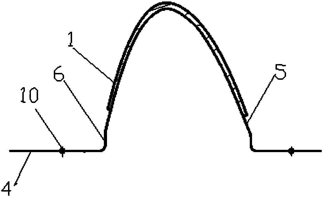 Aircraft engine lip low-half section drawing forming method