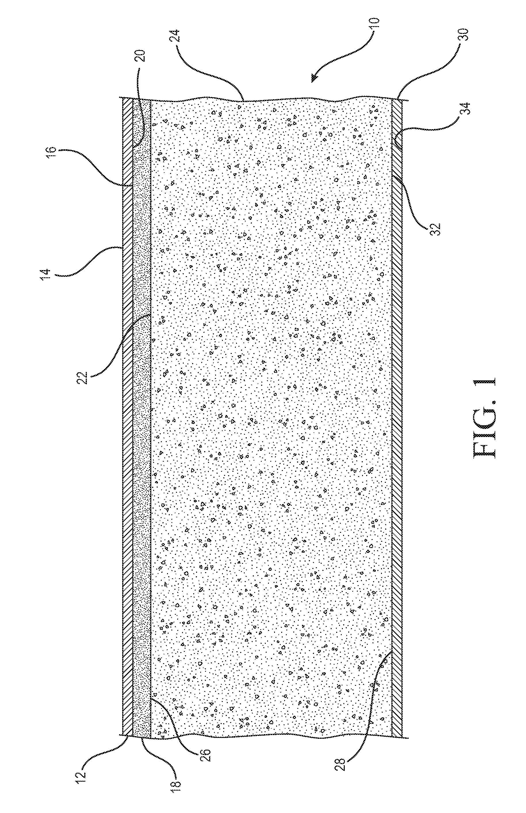 Composite gypsum board and methods related thereto