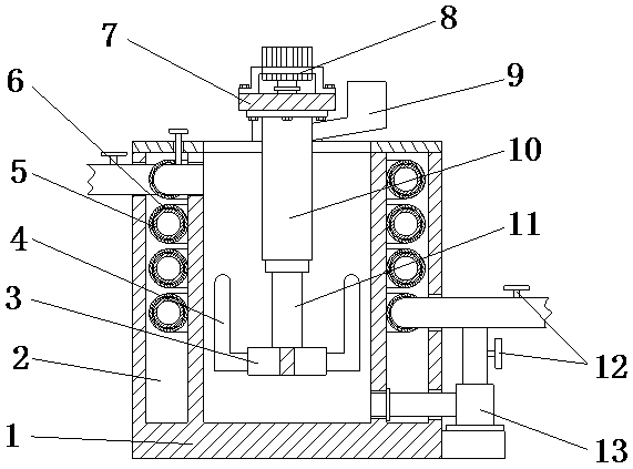 Polymer stirring and dissolving device