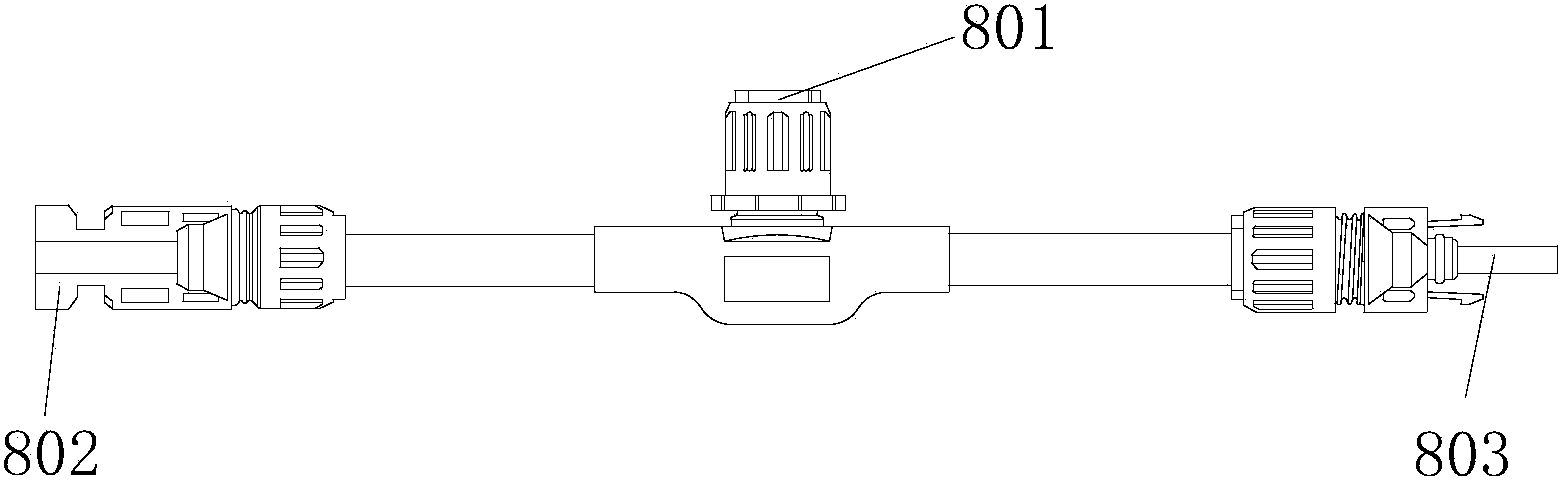 Side type high-power condensing solar module