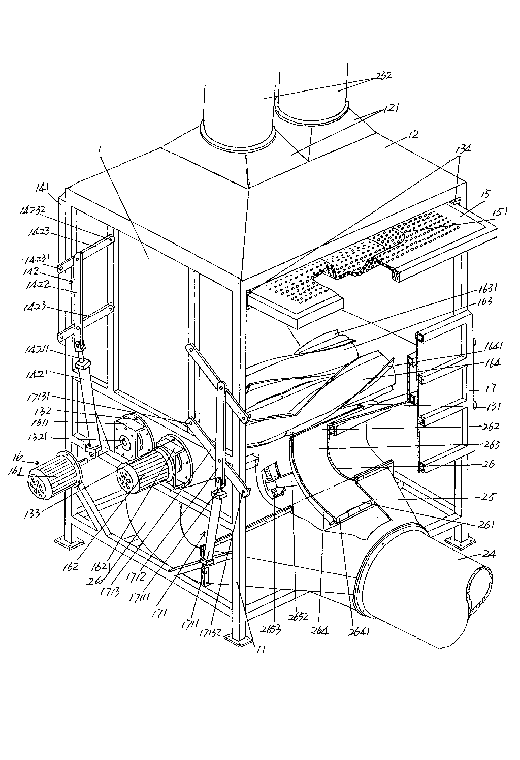 Automotive upholstery pre-forming machine by using airflow filling method