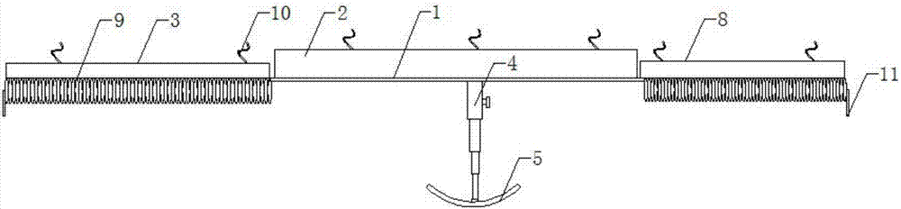 Martial art waist backward bending training stand