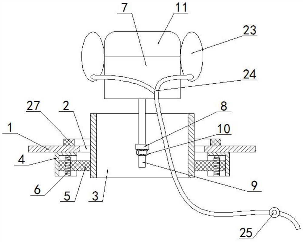 A covering device for oral and maxillofacial emergency surgery