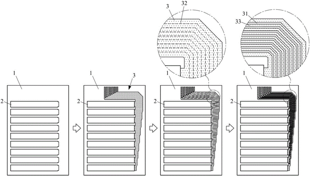 Laser etching circuit structure of touch panel