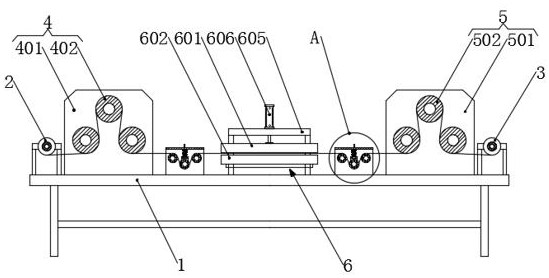 A leveling device for polytetrafluoroethylene rotary cutting board