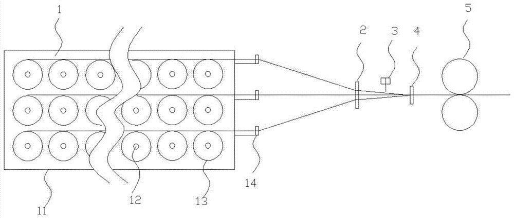 A continuous fiber spreading equipment for prepreg production and its application method