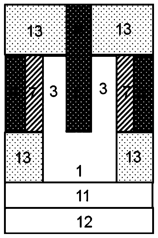 A rectangular gate-controlled u-shaped channel bidirectional switch tunneling transistor and its manufacturing method