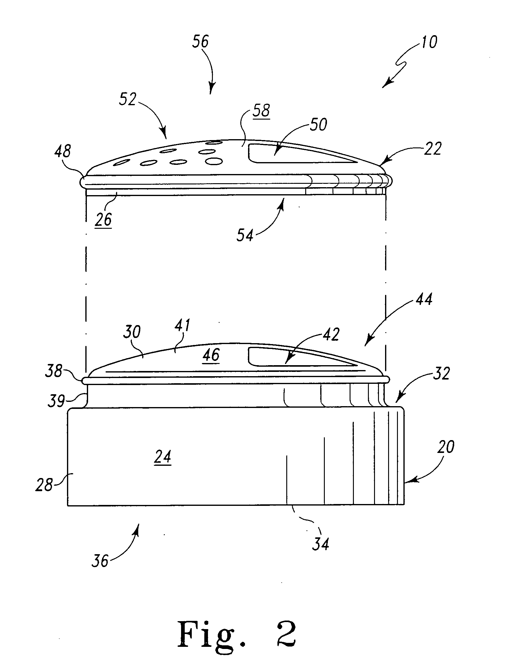 Metal and plastic dispensing lid