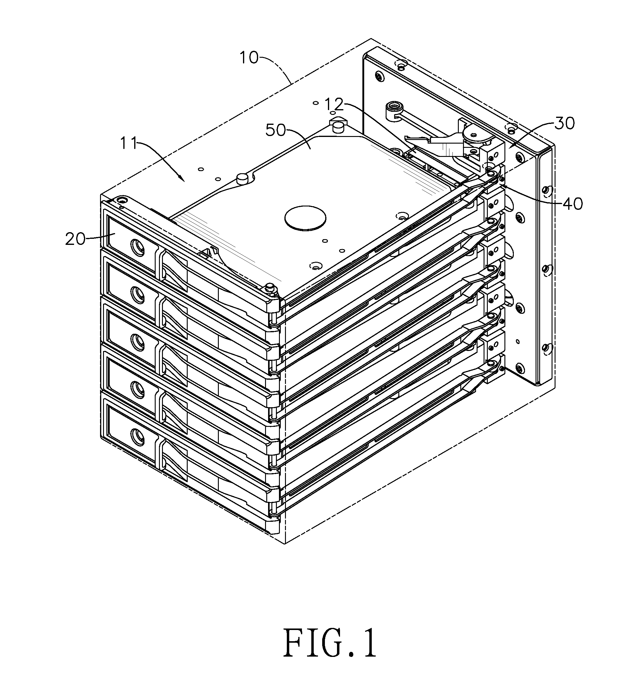 Alignment device of a hard disk drive bay