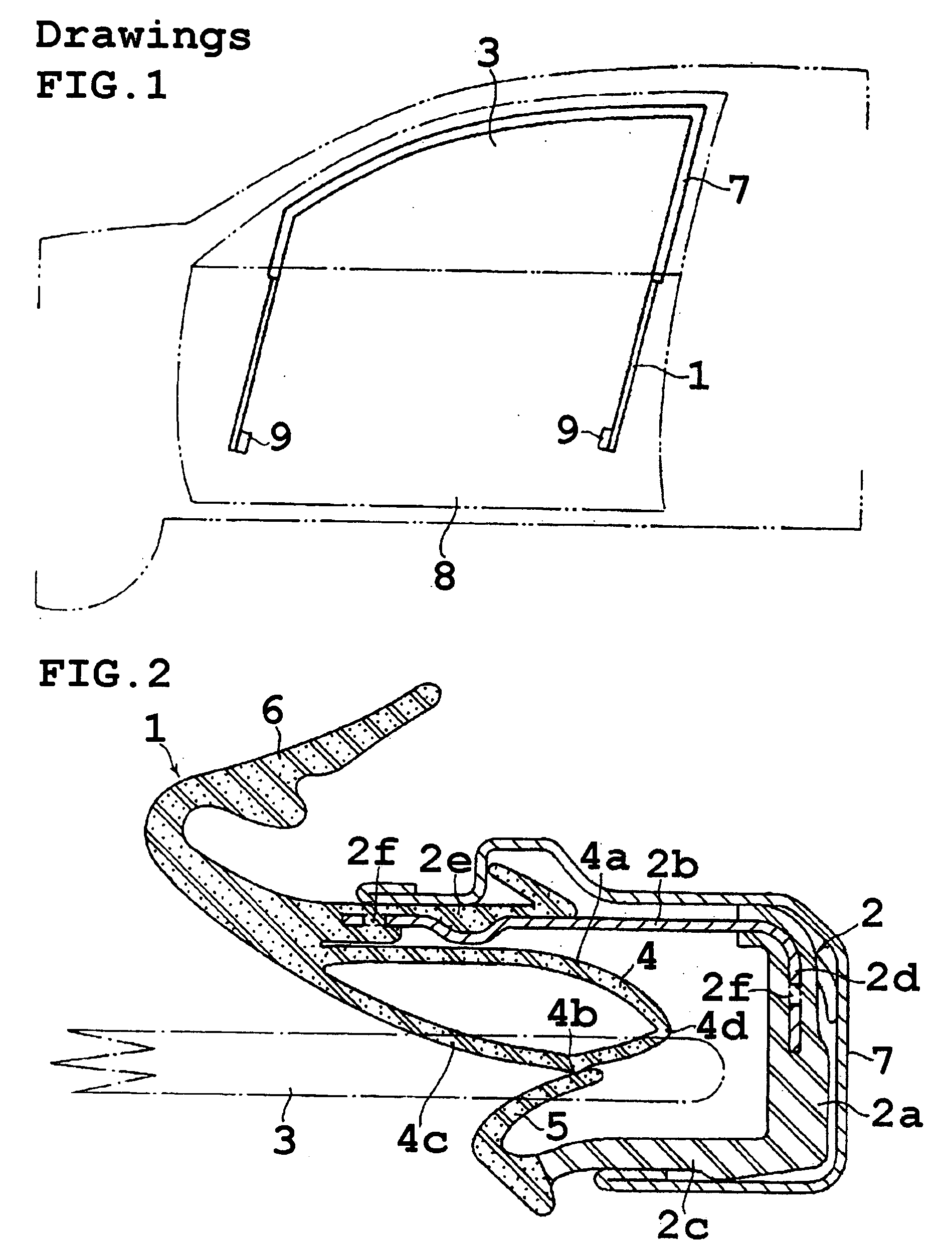 Glass run structure for vehicle