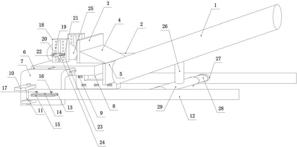 Wire peeling device based on power system cable construction, and construction method thereof