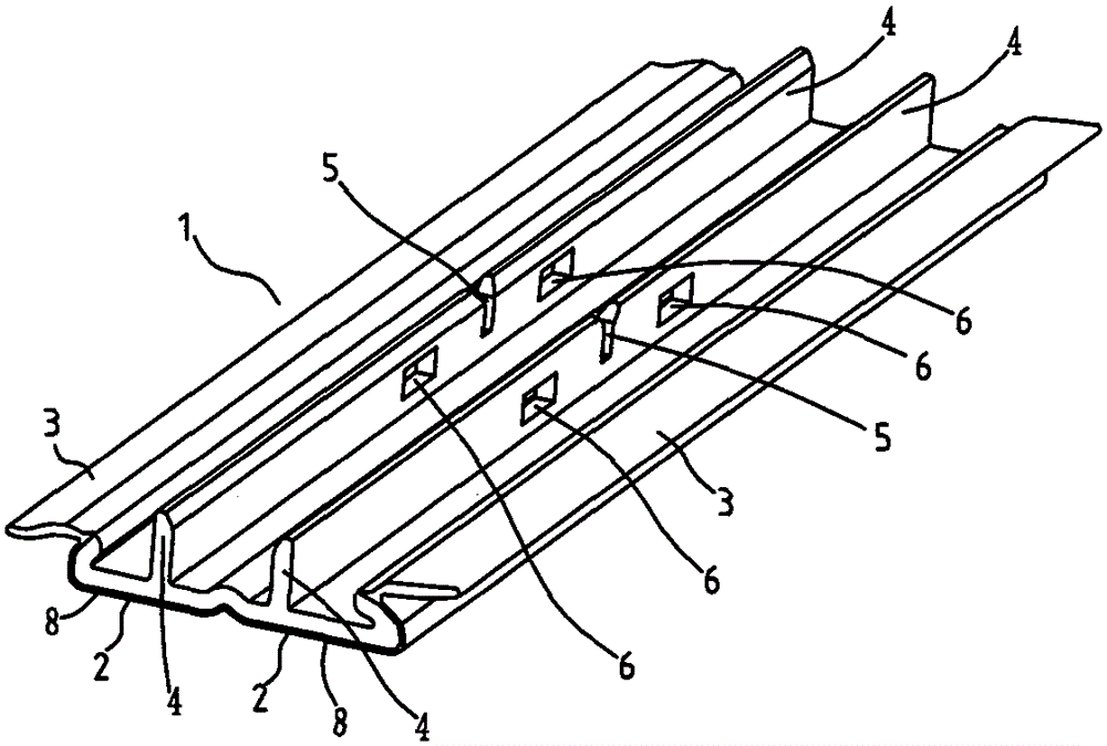 Roof molding and its installation structure