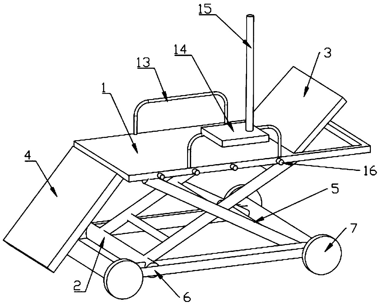 Household nursing transfer bed