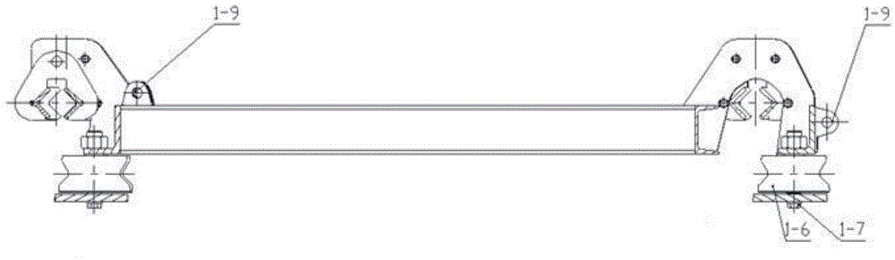 Underground rail-mounted circulation manned system horizontal turning device