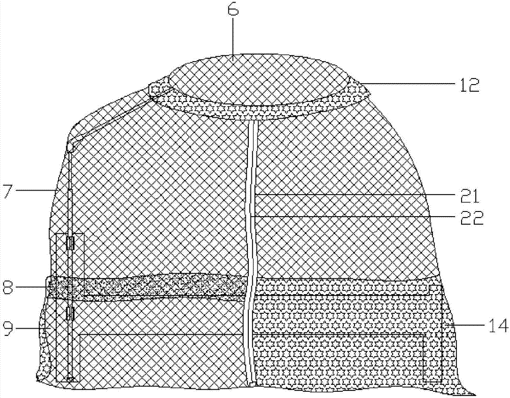 Suspended mosquito net capable of preventing bite by mosquito outside net