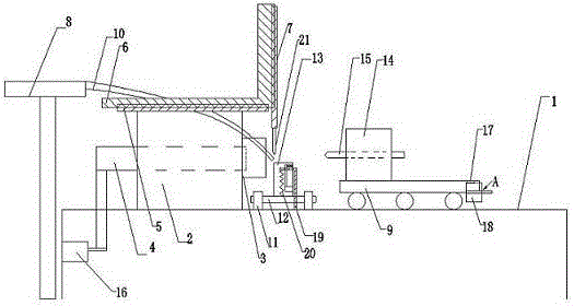 An inner diameter hole punching machine for an adapter