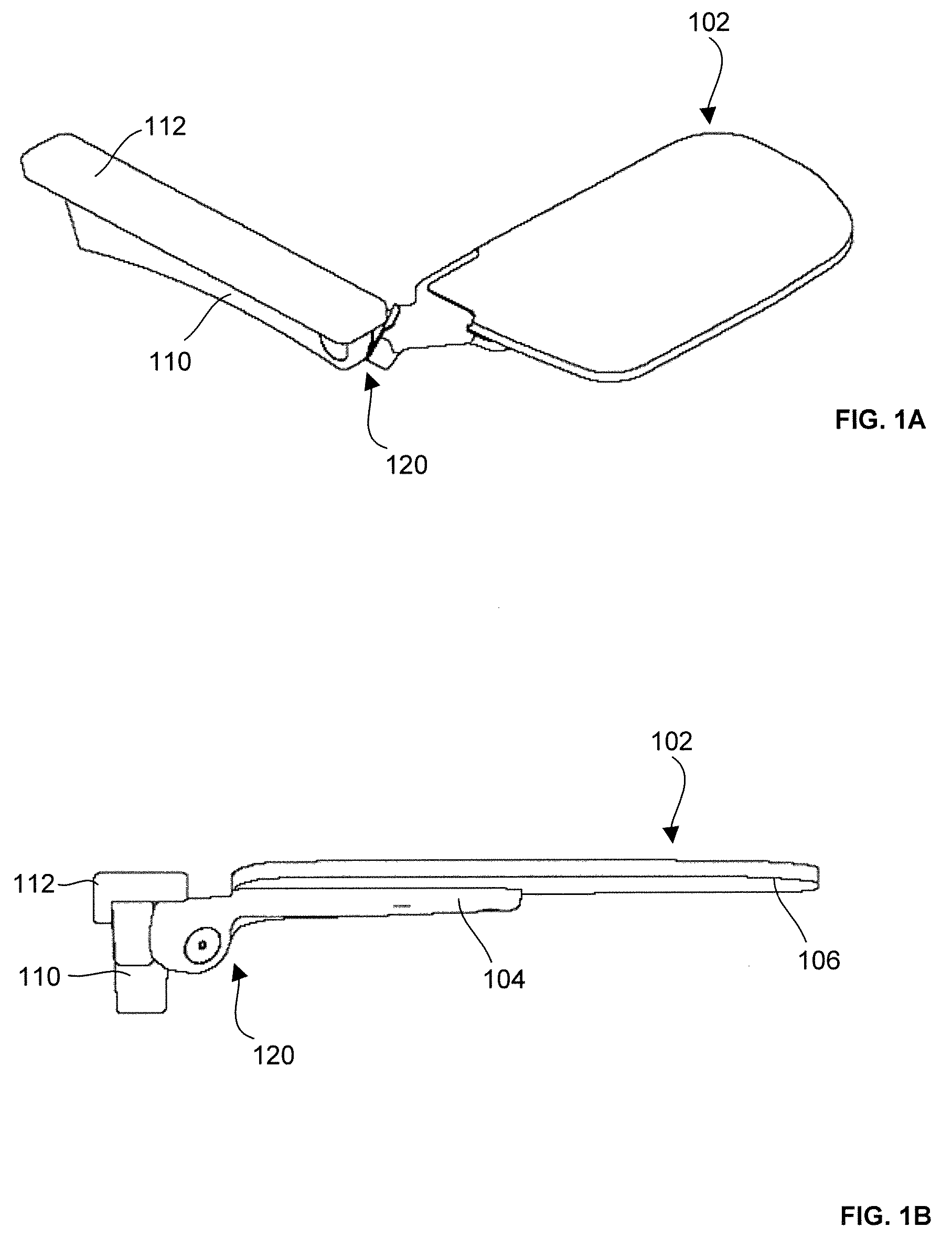 Tablet arm assembly