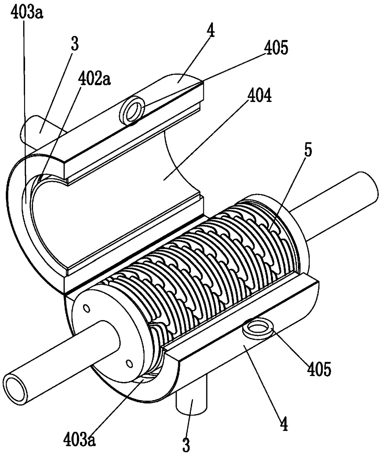 Cooling device of high temperature corrosion medium valve