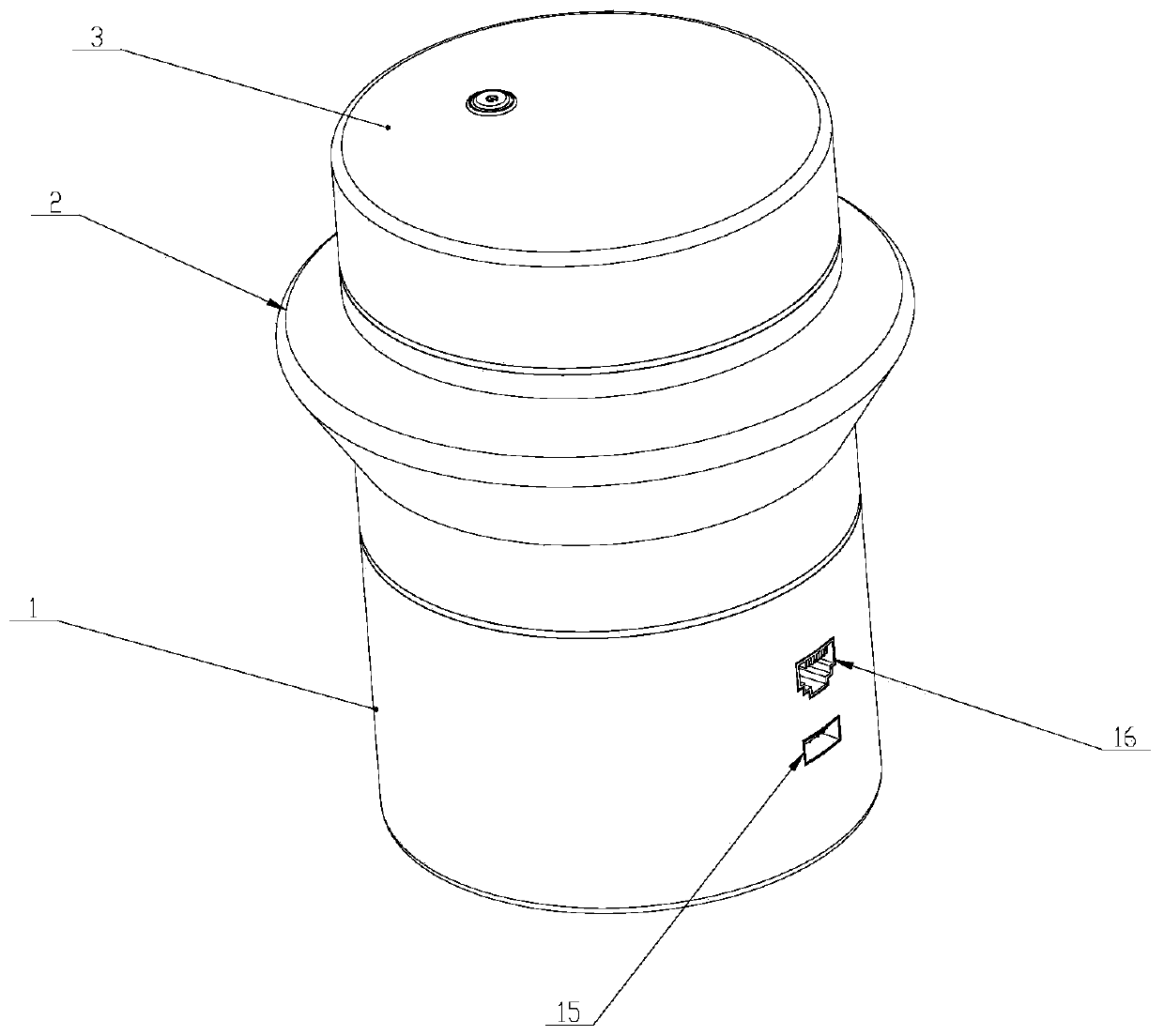 Fluid type earthquake monitoring device