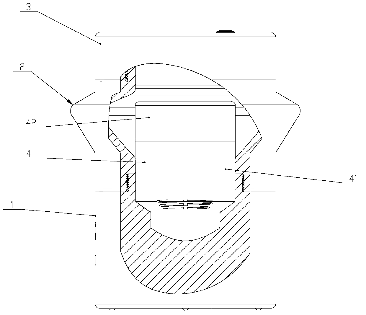 Fluid type earthquake monitoring device