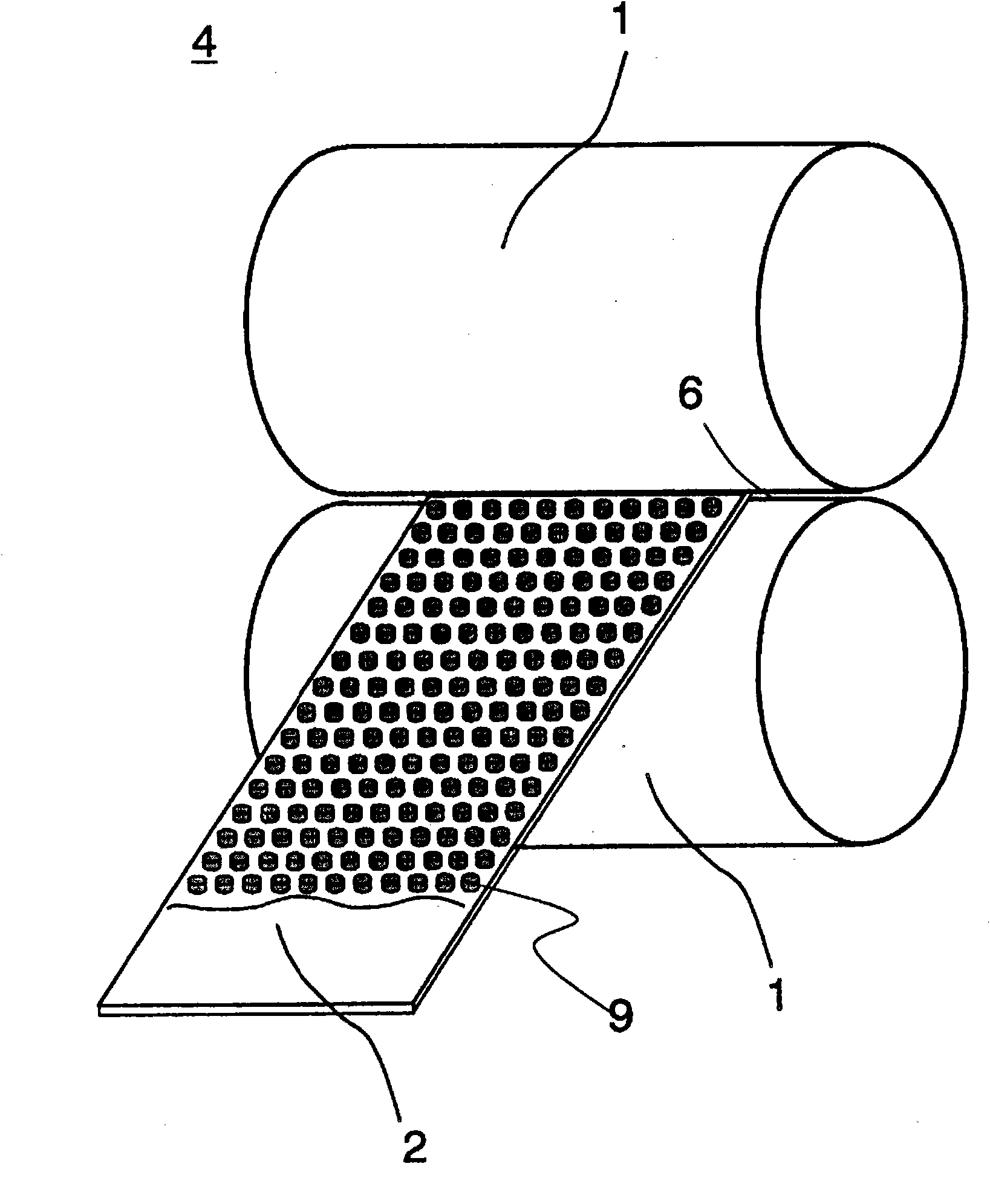 Roller for machining metal foil