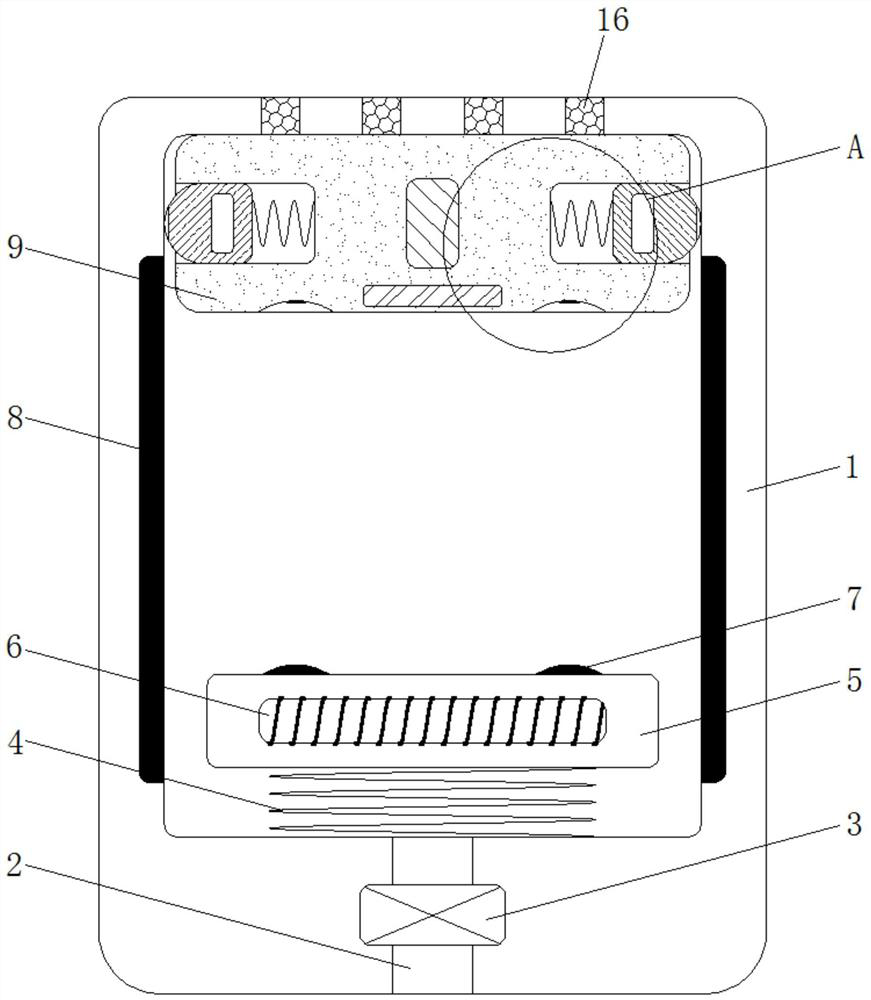 An agricultural irrigation water storage control device based on buoyancy control