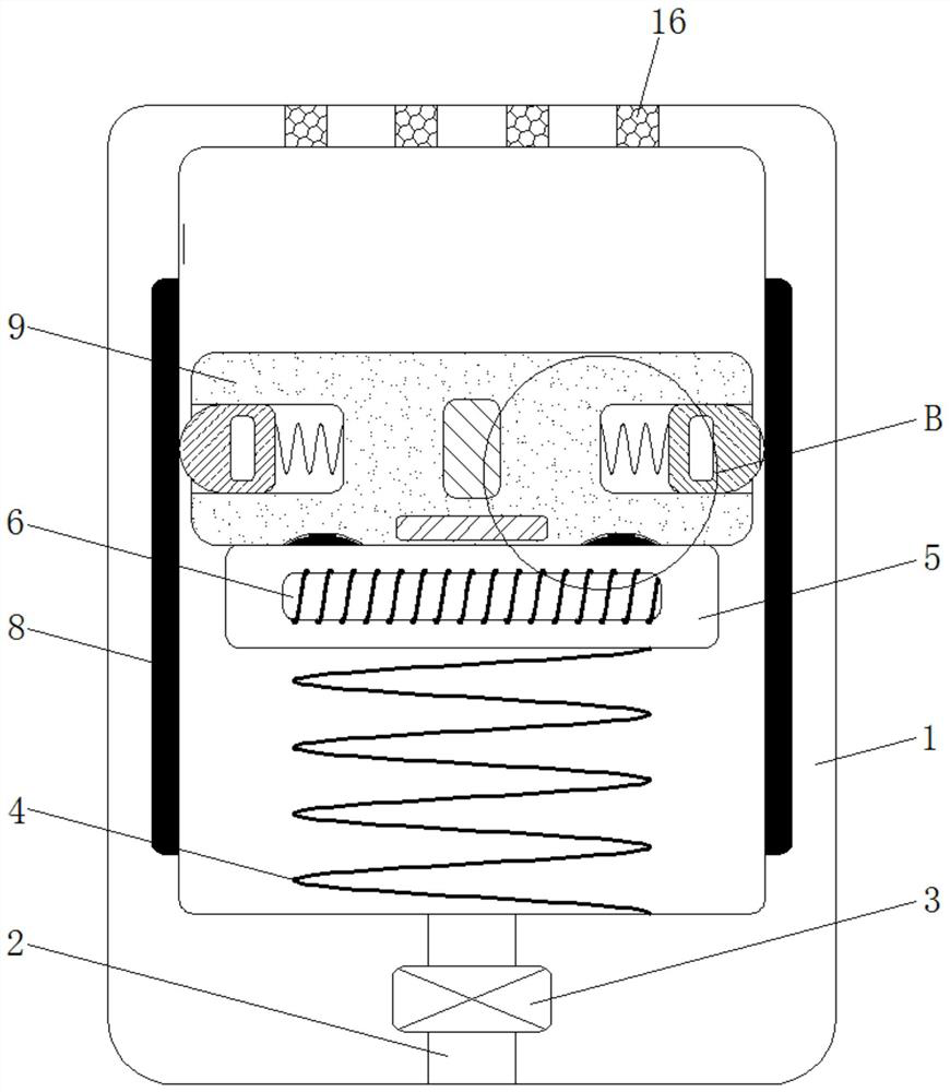 An agricultural irrigation water storage control device based on buoyancy control