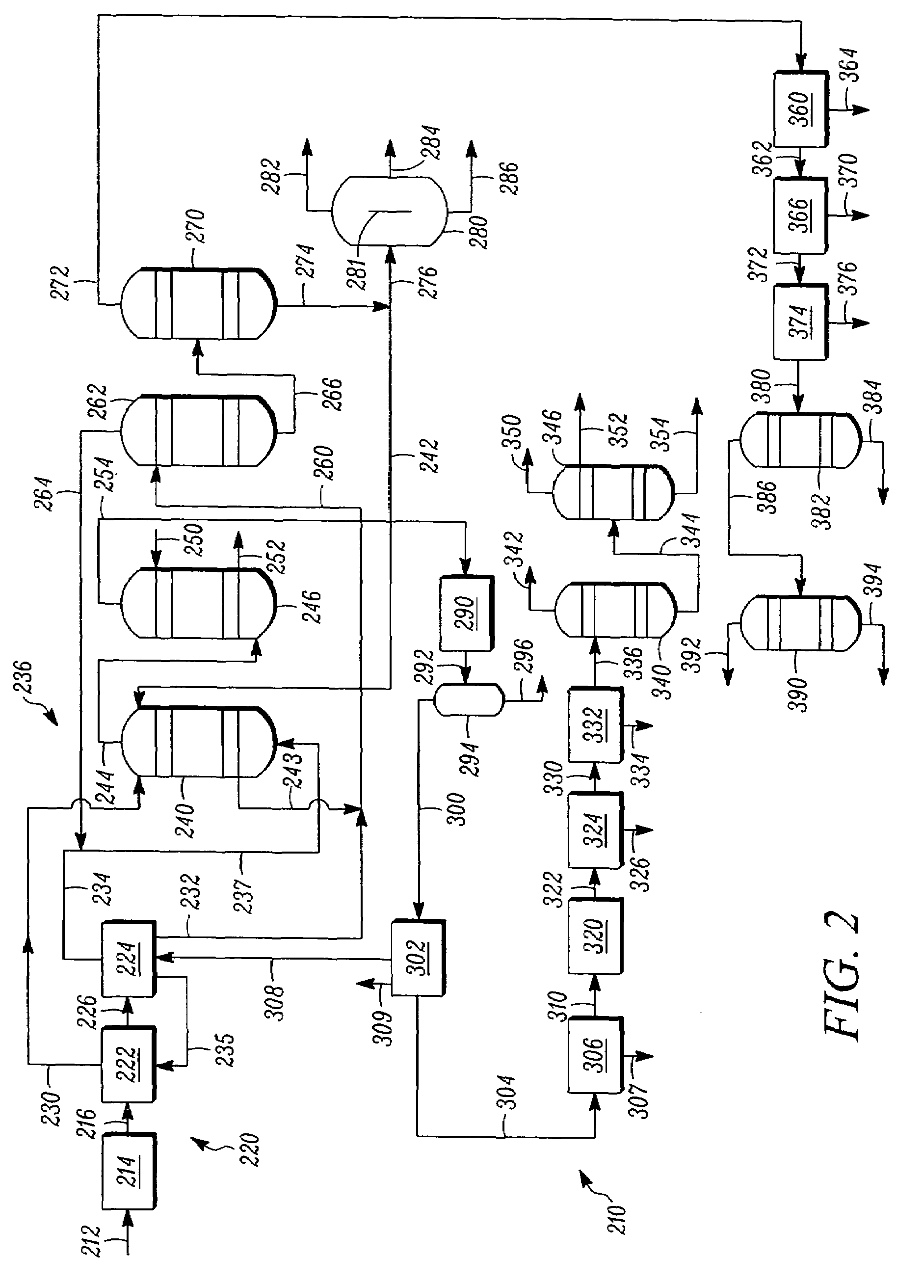 Absorption recovery processing of light olefins free of carbon dioxide