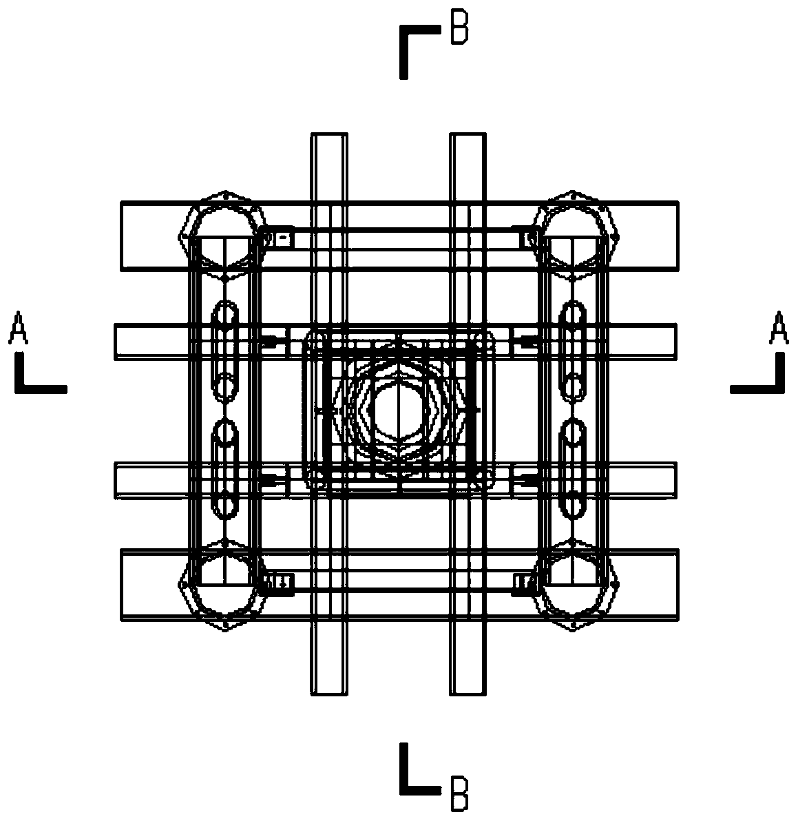 Bottom section adding hydraulic jacking system and construction method