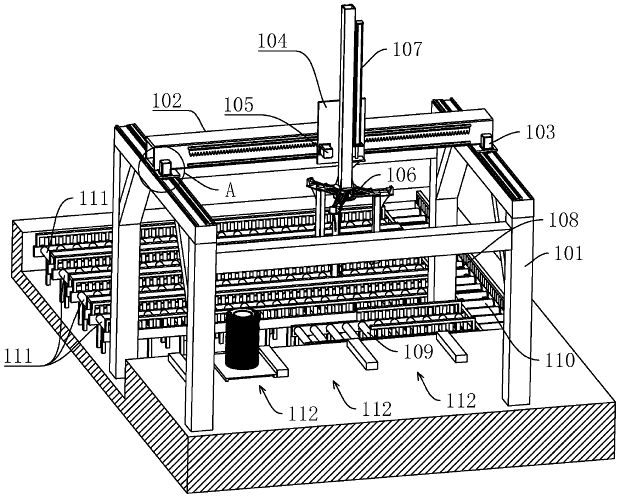 Automatic tire transfer system