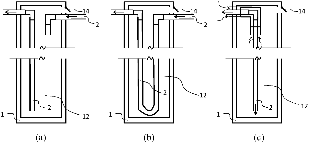 A PCC pile device for combined cooling, heating and power generation and its manufacturing method