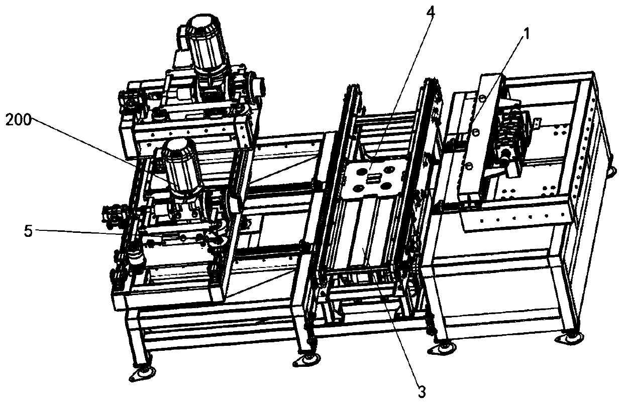 Device for automatically shearing and drawing binding iron wires