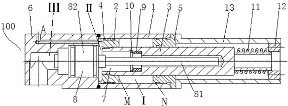 Internal leakage detection equipment and device for hydraulic oil cylinder