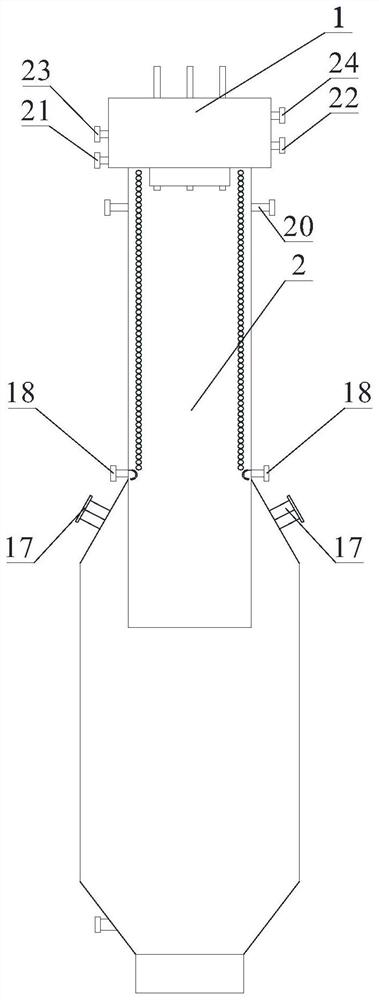 Device and method for producing synthesis gas in a multi-nozzle gasifier