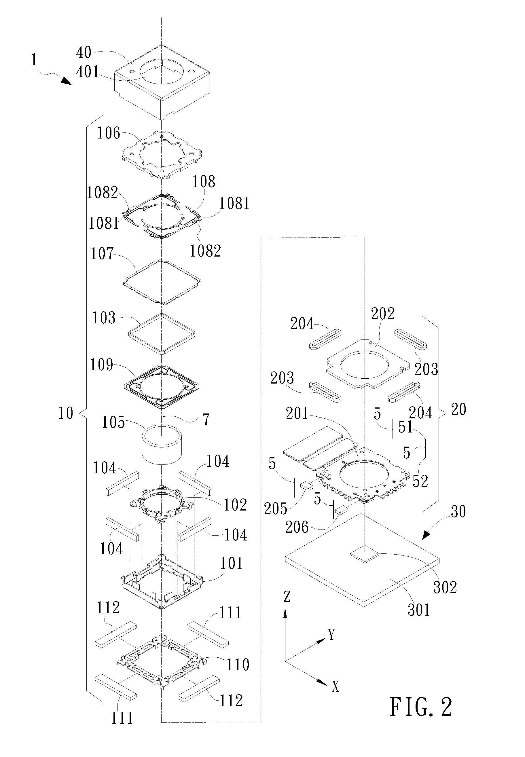 Elastic supporting structure and optical image stabilizer having the elastic supporting structure