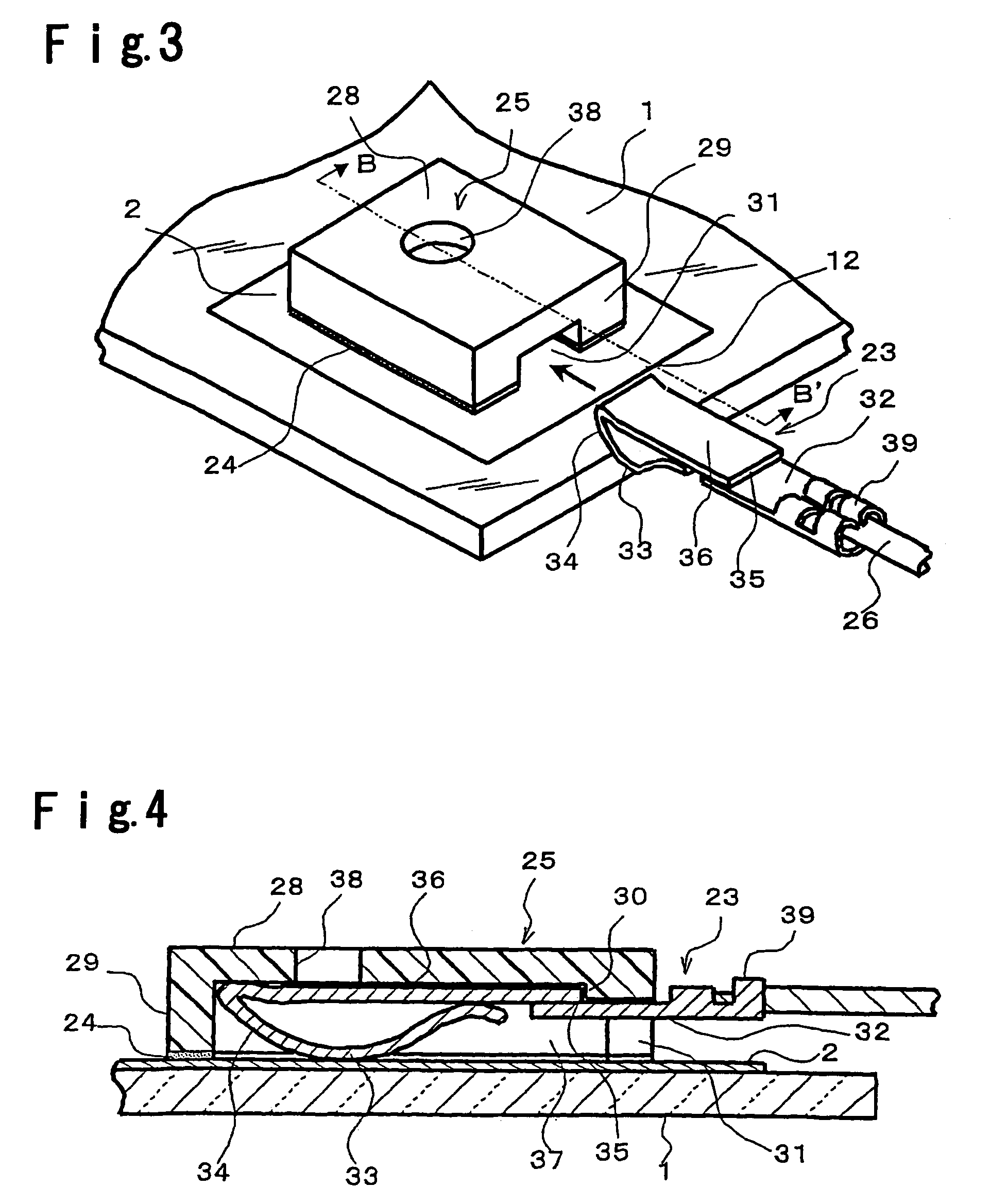 Electrical connection structure for conductor formed on glass surface