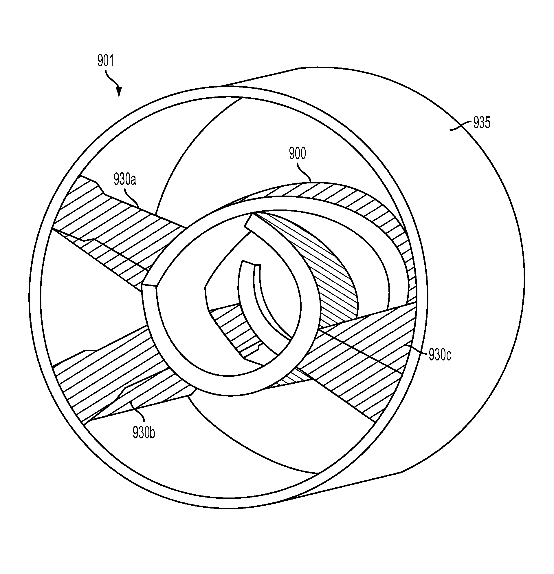 Asymmetrical slow wave structures to eliminate backward wave oscillations in wideband traveling wave tubes