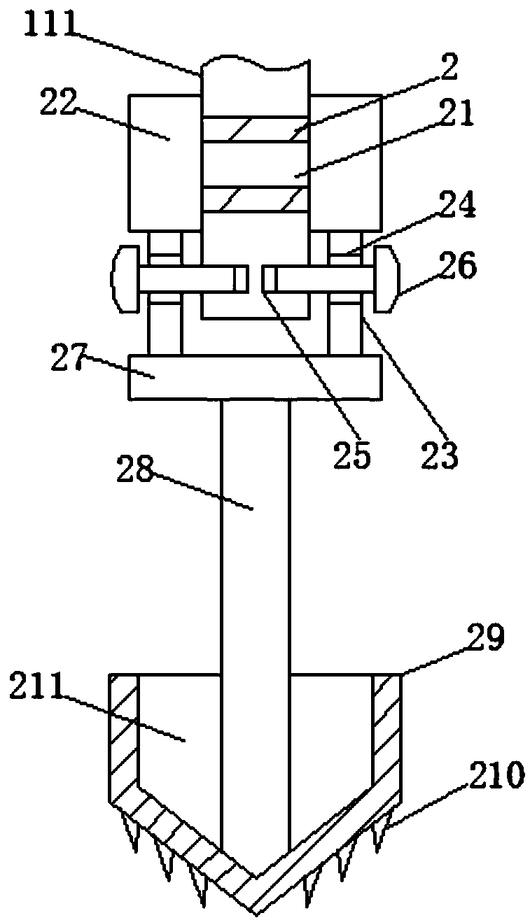 Pit digging device for tangerine seedling plantation