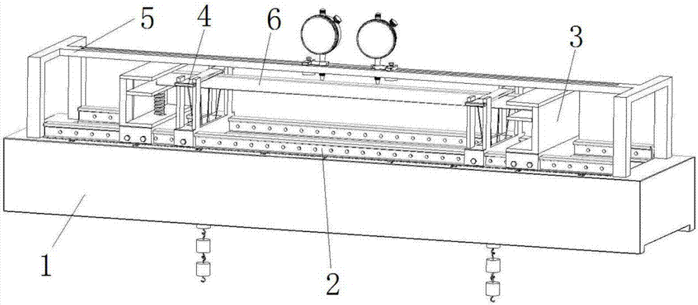 Auxiliary test device specially used to study bending performance of small bars