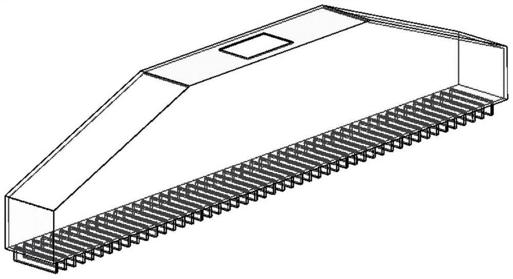 Flow field regulation and control structure of large-scale aluminum extrusion on-line air-blast quenching device