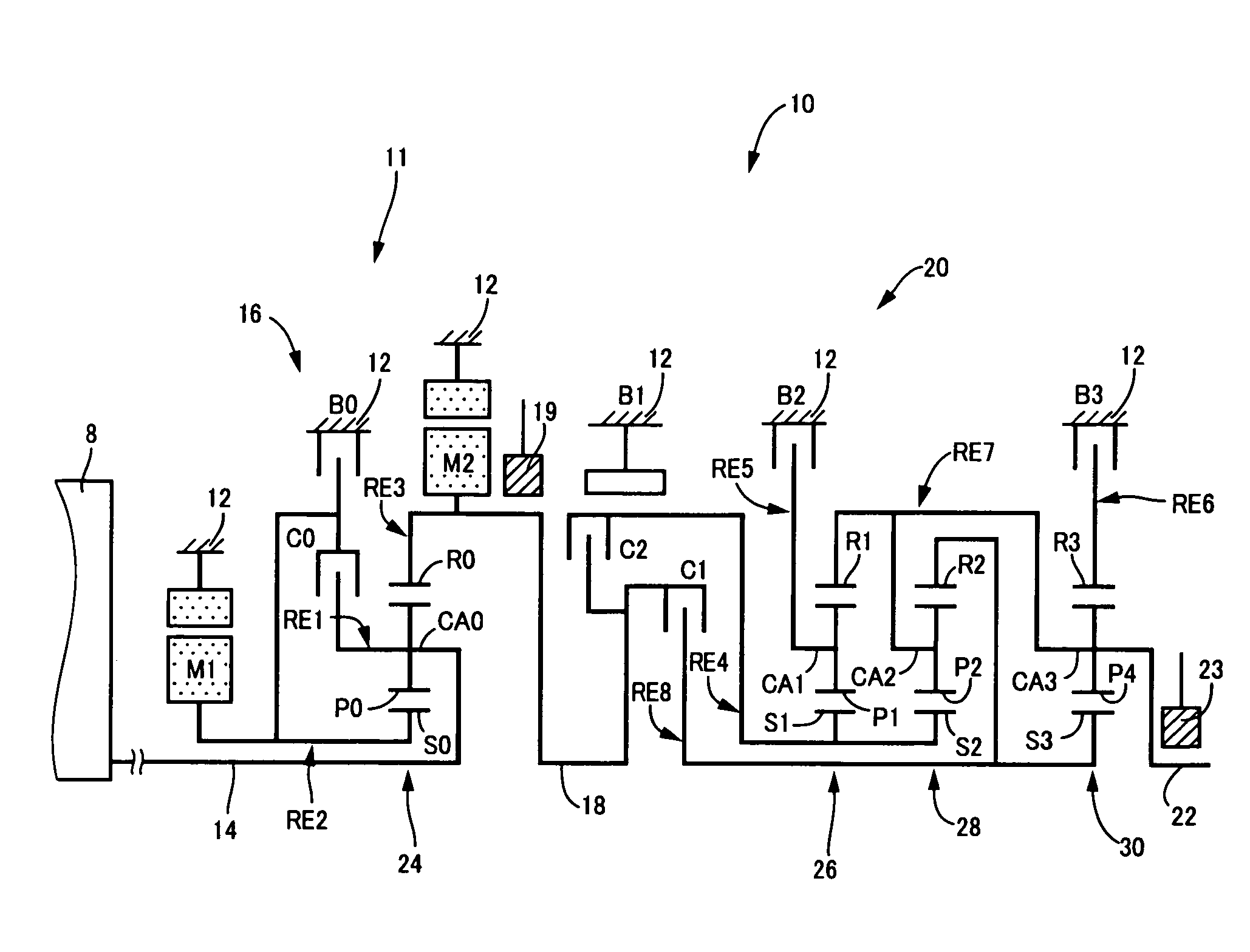 Control device for vehicular power transmitting device