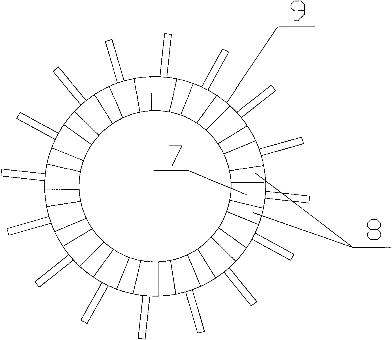 Method for dismounting sealing opening of rotor vane of low-pressure coal press machine of power plant