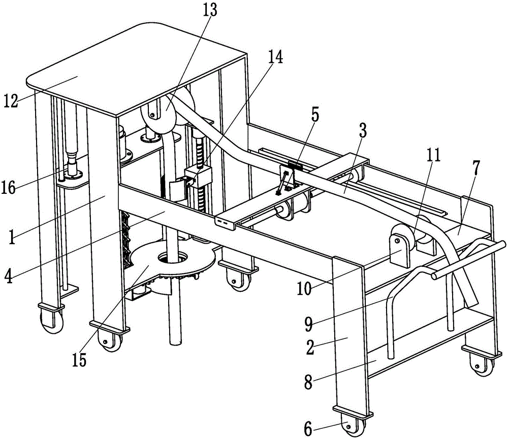 Excrement pool harmless treatment vehicle with stirring device for pig, cow, sheep and other animal