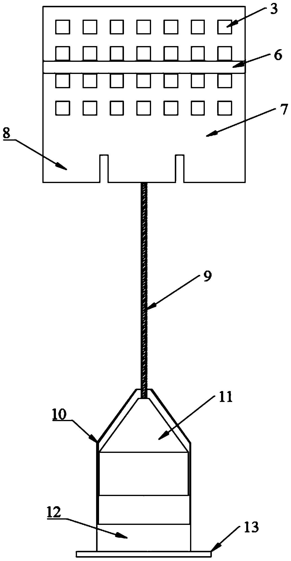 Wave-powered floating box type coral undersea cultivation device facilitating coral growth